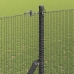 Metināts Vadu Žogs Ar 13 Stabiem Pelēks 1.6X25 M Tērauds Vidaxl