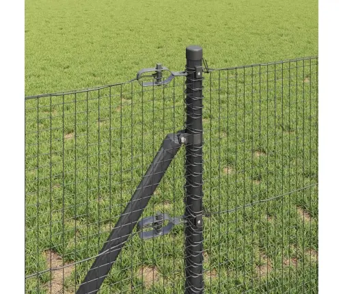 Savilkta Stieple Ar 13 Stabiem Pelēka 0.6X50 M Tērauda Vidaxl