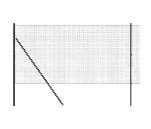 Tvora Su Stulpais Pilka 1 X 50 M Plienas Tvora Su Stulpais Pilka 1 X 50 M Plienas