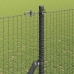 Metāla Žogs Ar 7 Stabiem Pelēks 1.4X50 M Tērauds Vidaxl
