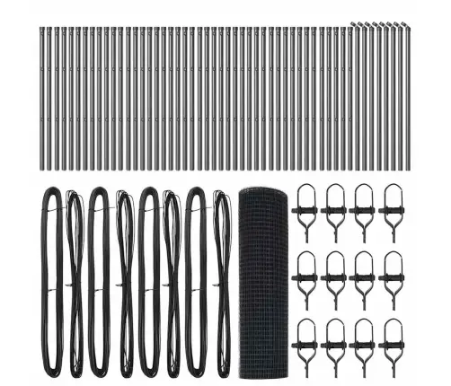 Tvora Su Stulpais Pilka 0.4 X 100 M Plienas