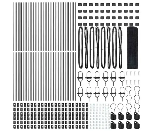 Tvora Su Stulpais Pilka 0.4 X 100 M Plienas