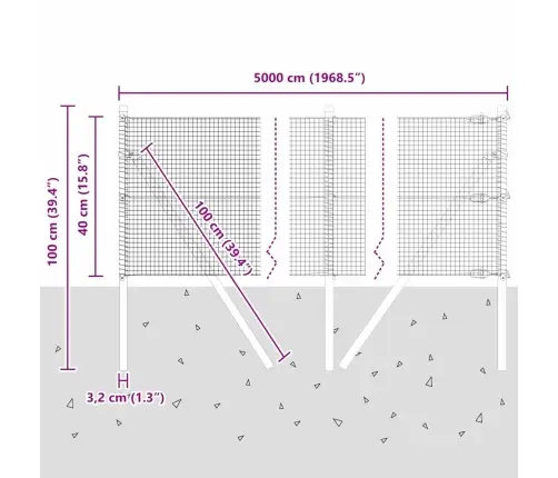 Aed Koos Postidega Hall 0.4 X 100 M Teras