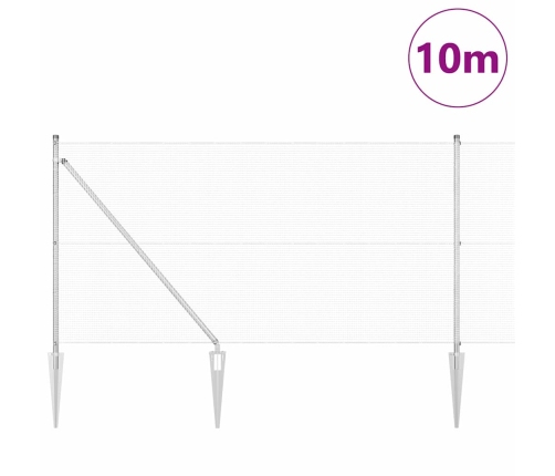 Tvora Su Stulpais Sidabro 1 X 10 M Plienas