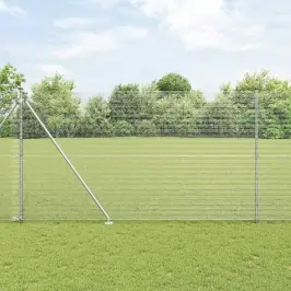 Aed Koos Postidega Hõbedane 1.5 X 10 M Teras