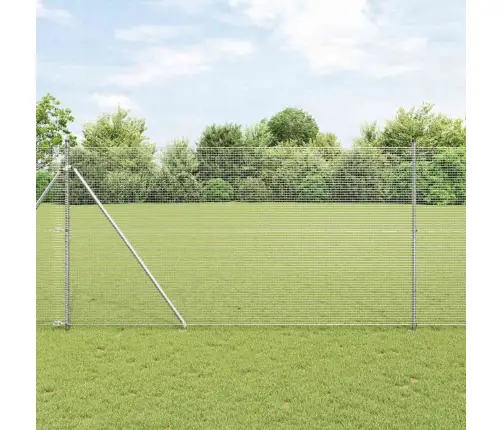 Žoga Stabiņu Komplekts 2 Gabali Cinkots Tērauds 10 X 1.5 M Vidaxl