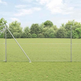 Aed Koos Postidega Hõbedane 1.5 X 10 M Teras
