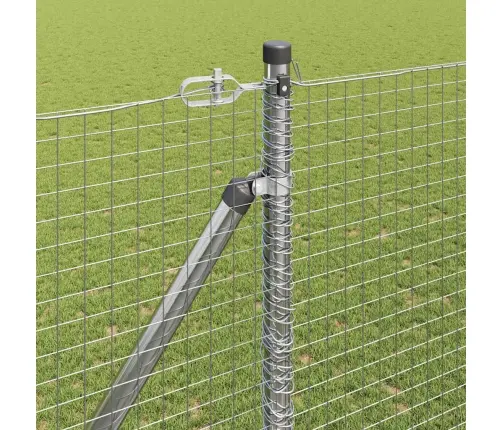 Aed Koos Postidega Hõbedane 1.5 X 10 M Teras