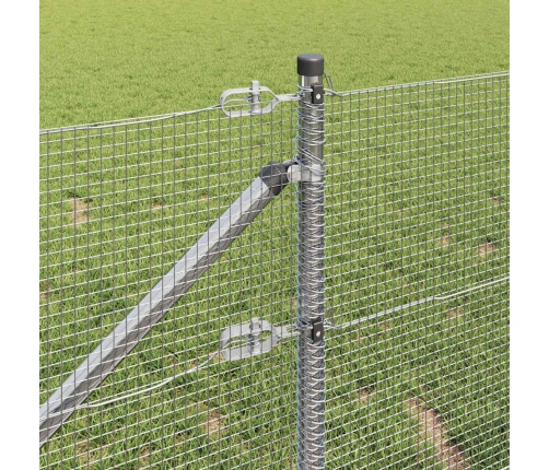 Metinātā Metāla Siena Ar 13 Tapu 0.6X25 M Cinkota Tērauda Vidaxl