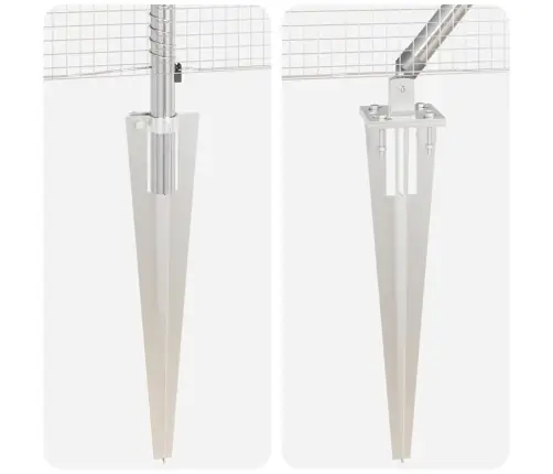 Metinātais Stieples Žogs Ar 13 Asiem Stabiem 1.6X25 M Cinkota Tērauda Vidaxl