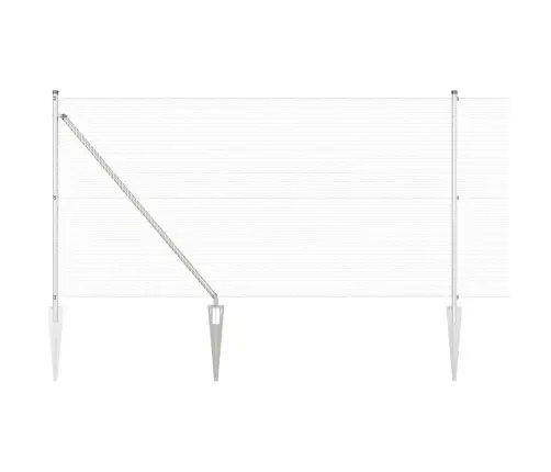 Aiapost Hõbedane 50 X 1 M (16 X 16 Mm Võrk) Teras