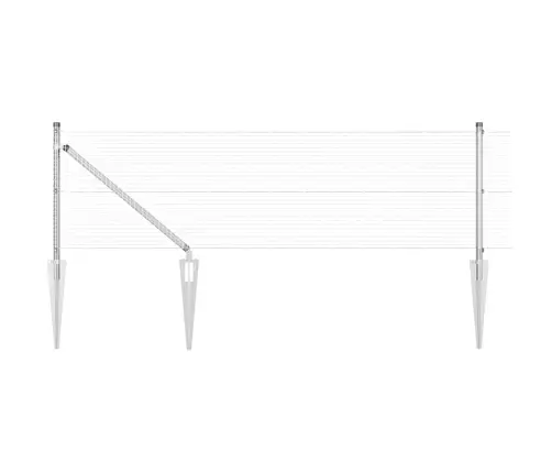 Tvorelės Stulpas Sidabro 100 X 0,4 M (19 X 19 Mm Tinklelis)