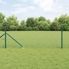 Tvora Su Stulpais Žalia 0.8 X 10 M Plienas