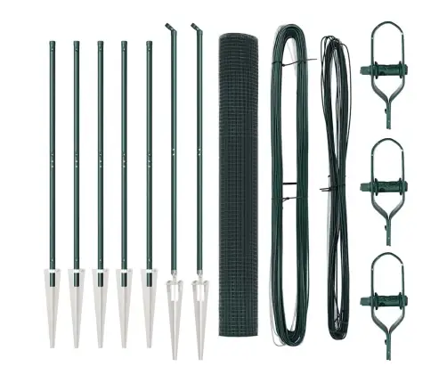 Tvora Su Stulpais Žalia 1.4 X 10 M Plienas