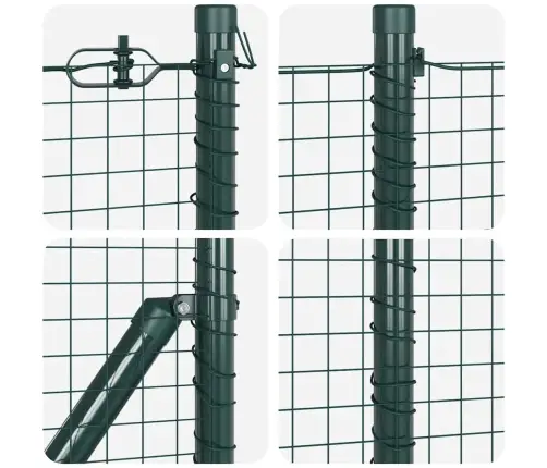 Tvora Su Stulpais Žalia 0.5 X 25 M Plienas