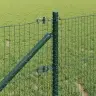 Vītņotais Žogs Ar 13 Enkurskabām Zaļš 0.6X25 M Tērauds Vidaxl