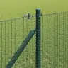 Žoga Stabu Komplekts 2 Gabali Zaļš Metāls Un Pvc 25 X 1 M Vidaxl