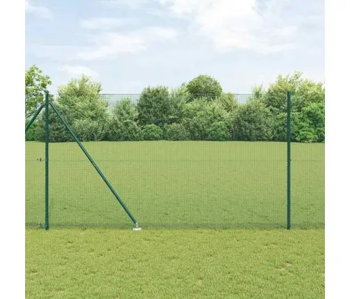 Metāla Žogs Ar 13 Spicēm Zaļā Krāsā 1.5X25 M Vidaxl