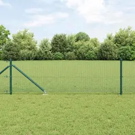 Tvora Su Stulpais Žalia 0.6 X 50 M Plienas