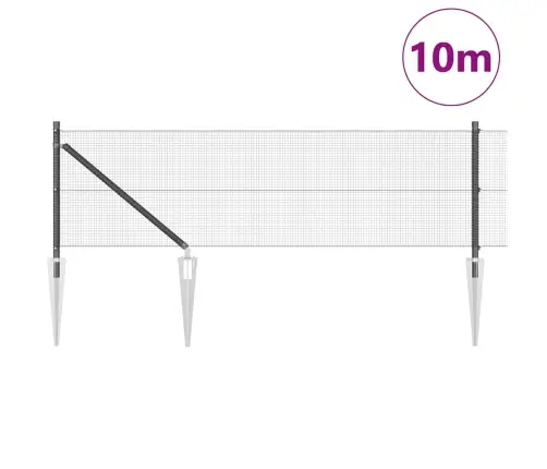 Tvorelės Stulpas Pilka 10 X 0,4 M (12 X 12 Mm Tinklas)