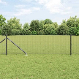 Žogs Ar Stabiem. Pelēka 0.4 X 10 M Tērauds Vidaxl
