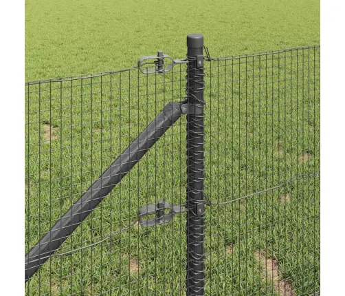 Tvora Su Stulpais Pilka 0.6 X 25 M Plienas