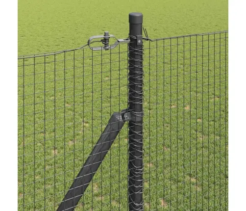 Žogu Mietu Komplekts 2 Gab. Pelēks Metāls 25 X 1,5 M Izturīgs Vidaxl