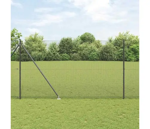 Tvora Su Stulpais Pilka 1.6 X 25 M Plienas