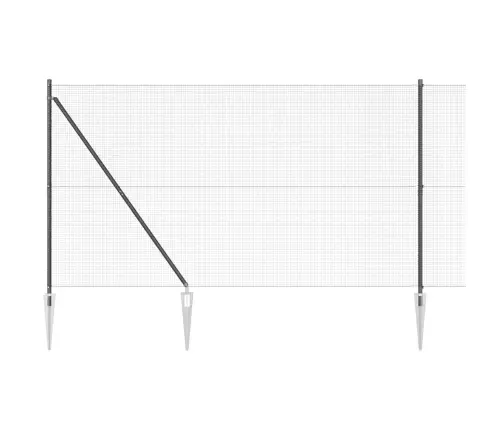Tvora Su Stulpais Pilka 1.6 X 25 M Plienas