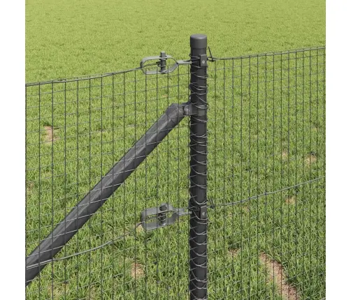 Savilkta Stieples Žogs Ar 13 Naglām Pelēks 0.6X50 M Tērauds Vidaxl