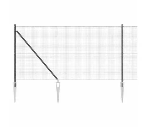 Tvora Su Stulpais Pilka 1 X 50 M Plienas