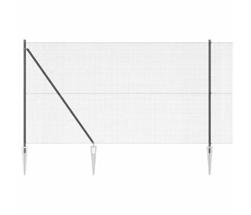 Tvora Su Stulpais Pilka 1.5 X 50 M Plienas