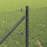 Savilktā Metāla Žogs Ar 13 Stabiem Pelēkā Krāsā 0.4X100 M Vidaxl Savilktā Metāla Žogs Ar 13 Stabiem Pelēkā Krāsā 0.4X100 M Vidaxl
