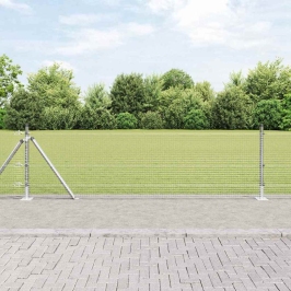 Žogs Ar Stabiem. Sudraba 0.4 X 10 M Tērauds Vidaxl