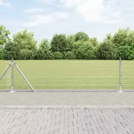 Žogs Ar Stabiem. Sudraba 0.5 X 10 M Tērauds Vidaxl