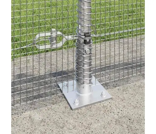 Žoga Stabu Komplekts 10 X 0.5 M 2 Gabali Cinkots Tērauds Vidaxl