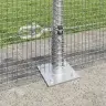 Žoga Stabu Komplekts 10 X 0.5 M 2 Gabali Cinkots Tērauds Vidaxl