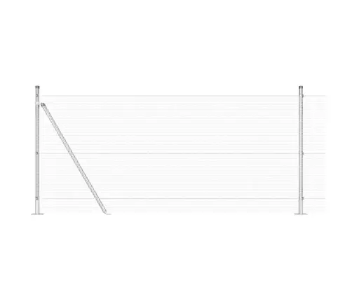 Aed Koos Postidega Hõbedane 1 X 10 M Teras