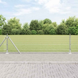 Žogs Ar Stabiem. Sudraba 0.4 X 25 M Tērauds Vidaxl