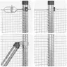 Aed Koos Postidega Hõbedane 0.6 X 25 M Teras