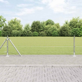 Žogs Ar Stabiem. Sudraba 0.6 X 25 M Tērauds Vidaxl