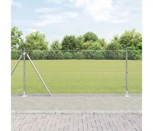 Aed Koos Postidega Hõbedane 0.8 X 25 M Teras