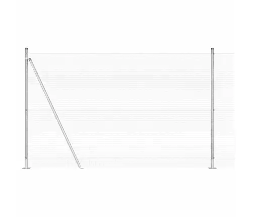 Aiapost Hõbedane 25 X 1,4 M (12 X 12 Mm Võrku) Teras