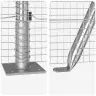 Vidaxl Metināto Stieņu Žogs Ar 13 Izvirzītiem Stabiem 1.4X25 M Galvanizēts Tērauds