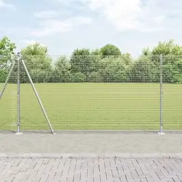 Žogs Ar Stabiem. Sudraba 1.2 X 50 M Tērauds Vidaxl