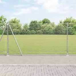 Žogs Ar Stabiem. Sudraba 1.2 X 50 M Tērauds Vidaxl