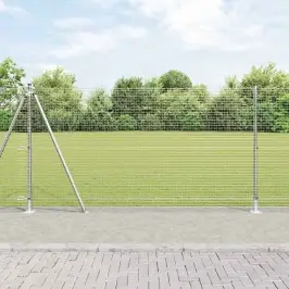 Žogs Ar Stabiem. Sudraba 1.2 X 50 M Tērauds Vidaxl