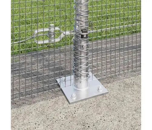 Žogs Ar Stabiem. Sudraba 1.5 X 50 M Tērauds Vidaxl