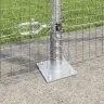 Metāla Žogs Ar 13 Flanged Stabiem 1.5X50 M Cinkots Tērauds Vidaxl