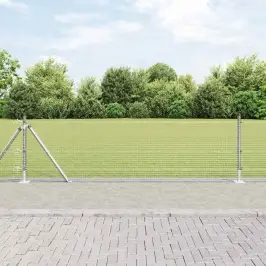Žogs Ar Stabiem. Sudraba 0.6 X 100 M Tērauds Vidaxl